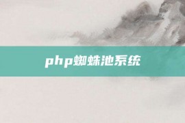 php蜘蛛池系统