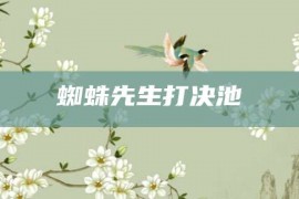 蜘蛛先生打决池