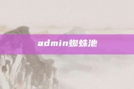 admin蜘蛛池