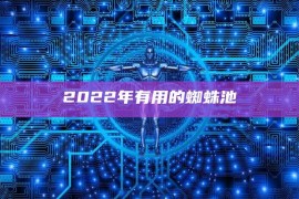 2022年有用的蜘蛛池