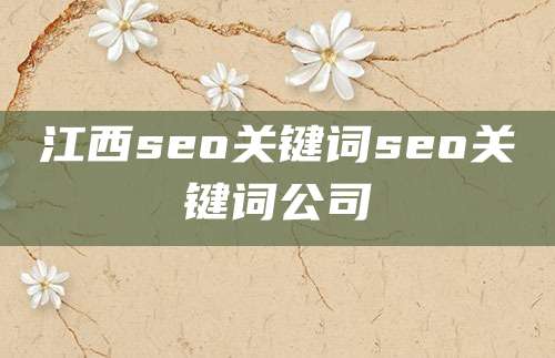 江西seo关键词seo关键词公司