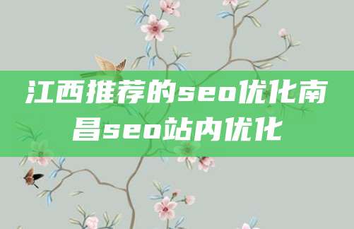 江西推荐的seo优化南昌seo站内优化