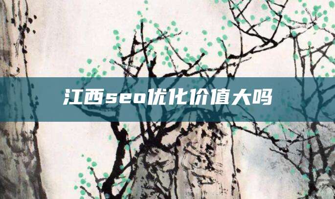 江西seo优化价值大吗