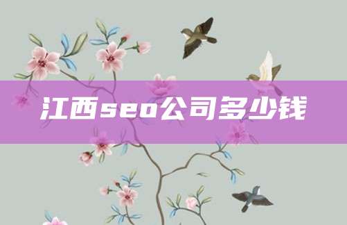 江西seo公司多少钱