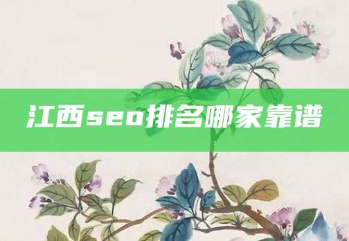 江西seo排名哪家靠谱