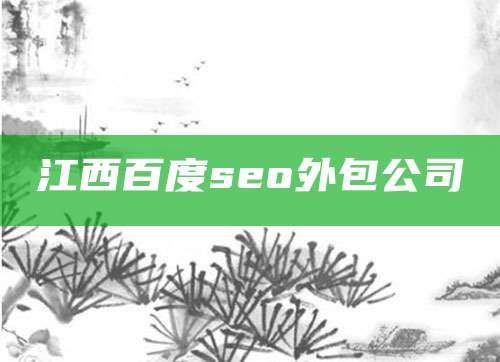 江西百度seo外包公司