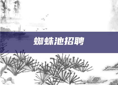 蜘蛛池招聘