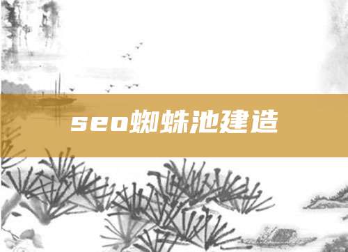 seo蜘蛛池建造