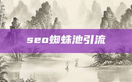 seo蜘蛛池引流