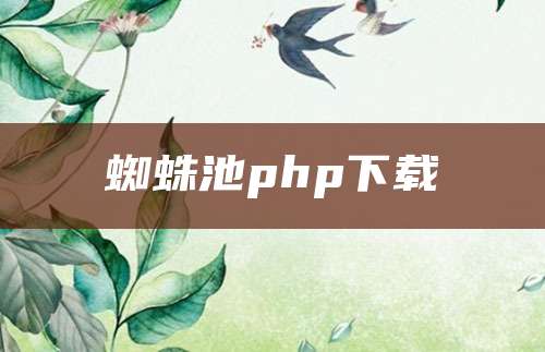 蜘蛛池php下载