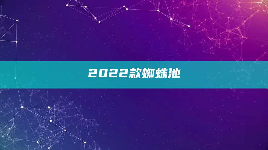 2022款蜘蛛池