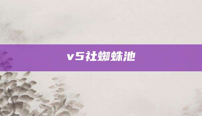 v5社蜘蛛池